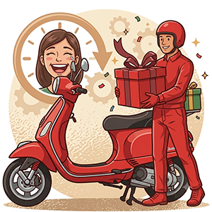 gift delivery icon